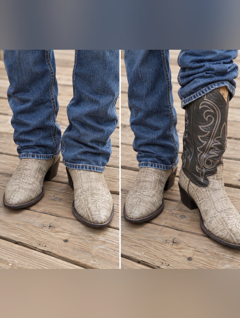 Justin 8527 Elephant Boots US 9.5 EE - Picture 1 of 7